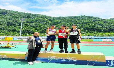 김화중 김호진 선수, 전국중·고교 육상대회 멀리뛰기 금메달