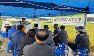 철원군, 2026년 벼 직파재배단지조성 현장평가회 개최