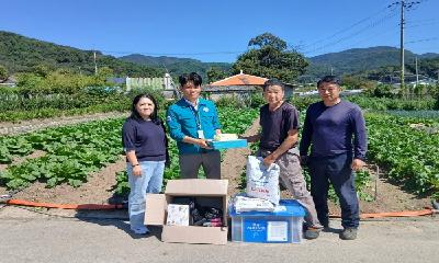 갈말읍, 주택 화재 피해 가구에 긴급 구호물품 전달